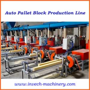Fully Automatic Wood Sawdust Pallet Feet Production Line
